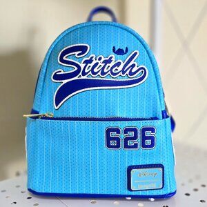 Loungefly Disney Lilo & Stitch Team Stitch Jersey Mini Backpack
